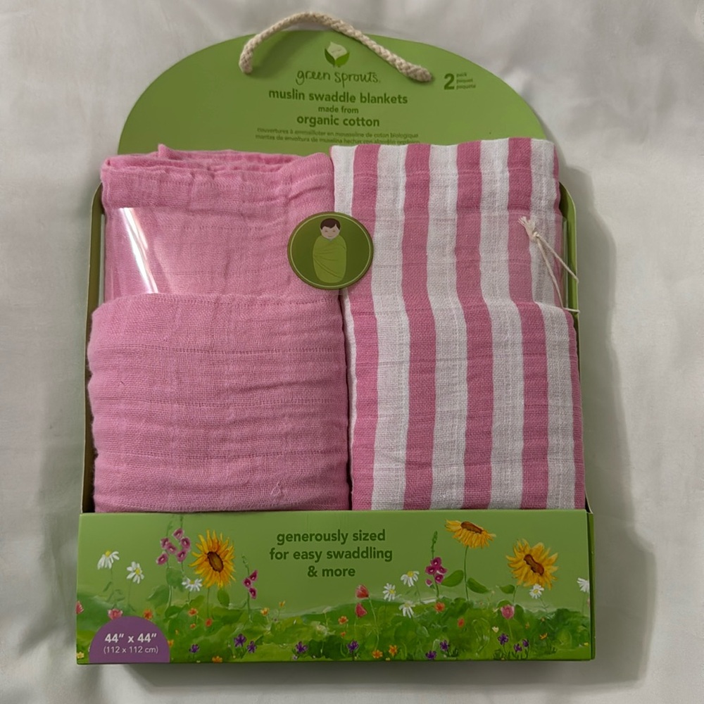 Green sprouts swaddle. Nwt